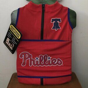 Pets First Philadelphia Phillies Soothing Solution Vest Dog Anxiety Shirt Large